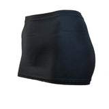 CS23 - Dark Grey Charcoal Nylon Elastane Spandex Micro Mini Skirt (9-10 Inch Length)