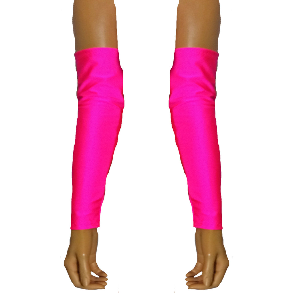G09 - UV Pink Nylon Elastane Spandex Arm Warmers Gauntlets