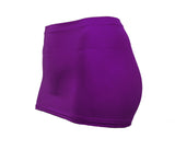 CS59 - Purple Nylon Elastane Spandex Micro Mini Skirt (9-10 Inch Length)