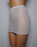 S27 - White Net Mini Skirt (12-13 Inch Length)