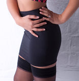 XS1 - Black Nylon Elastane Spandex Mini Skirt (12-13 Inch Length)