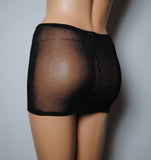 S56 - Black Net Mini Skirt (12-13 Inch Length)