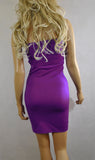 D59 - Purple Boob Tube Mini Dress (25-26 inch length)