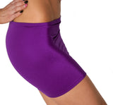 S59 - Purple Nylon Elastane Spandex Mini Skirt (12-13 Inch Length)