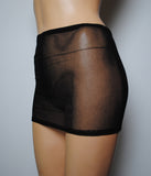 S56 - Black Net Mini Skirt (12-13 Inch Length)