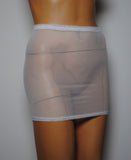 S27 - White Net Mini Skirt (12-13 Inch Length)