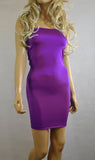 D59 - Purple Boob Tube Mini Dress (25-26 inch length)