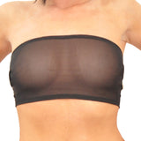 B20 - Black Net Boob Tube Top