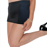 CS23 - Dark Grey Charcoal Nylon Elastane Spandex Micro Mini Skirt (9-10 Inch Length)