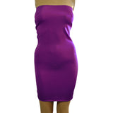 D59 - Purple Boob Tube Mini Dress (25-26 inch length)