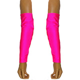 G09 - UV Pink Nylon Elastane Spandex Arm Warmers Gauntlets