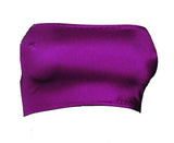 B28 - Purple Nylon Elastane Spandex Boob Tube Top