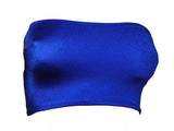 B03 Electric Blue Nylon Elastane Spandex Boob Tube Top