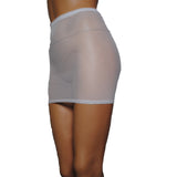 S27 - White Net Mini Skirt (12-13 Inch Length)